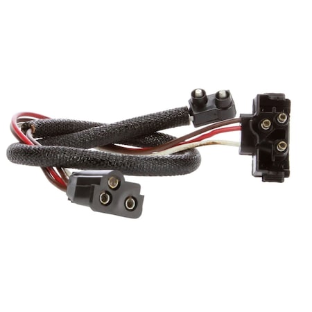 Truck-Lite Stop/Turn/Tail Plug, 16 Gauge Gpt Wire, Female Pl-3, Right Angle Pl-3/Pl-10, 12 In. 94751